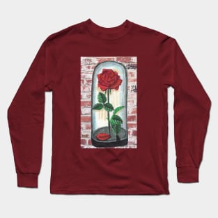 Rose in Glass Vessel Long Sleeve T-Shirt